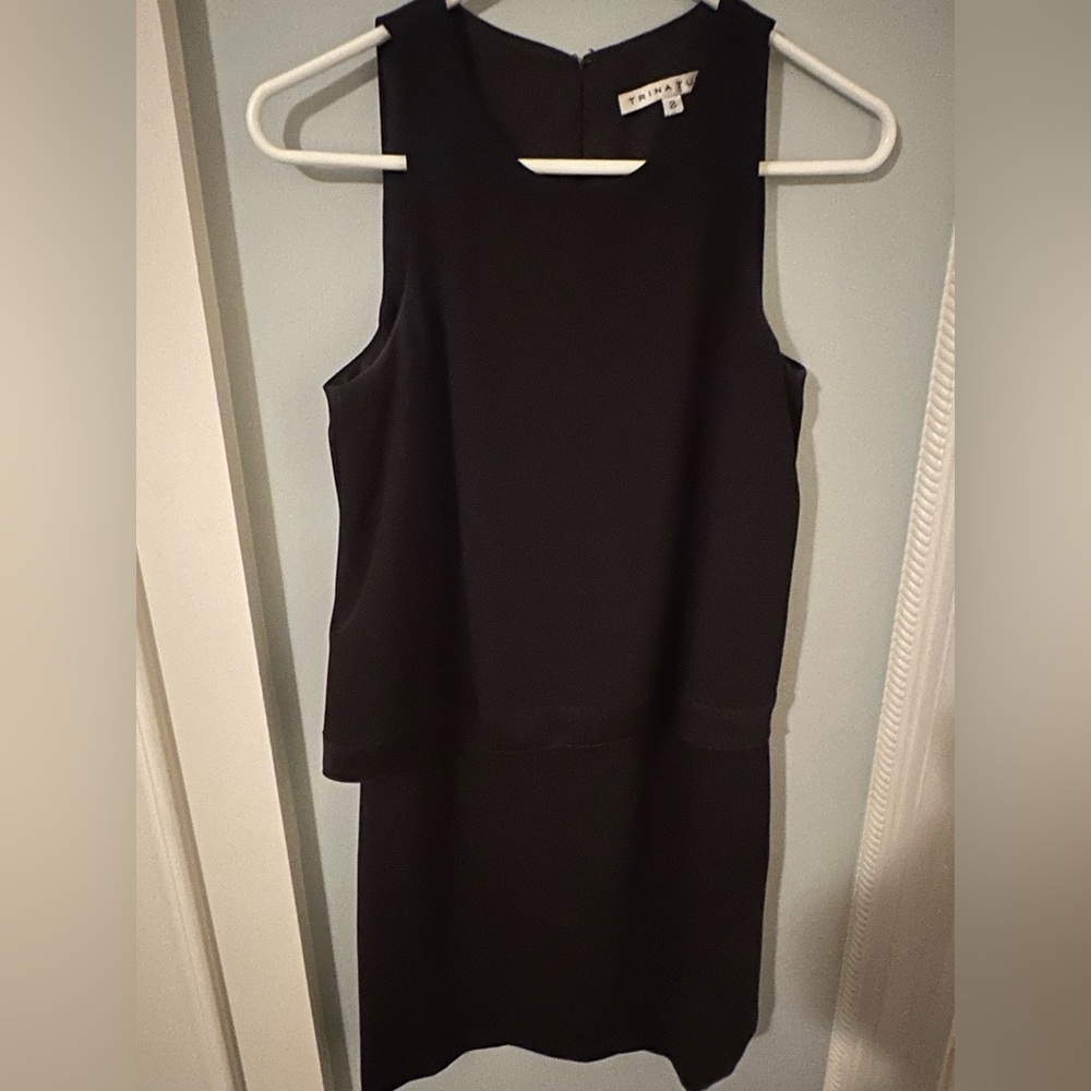 Trina Turk black sleeveless cocktail dress